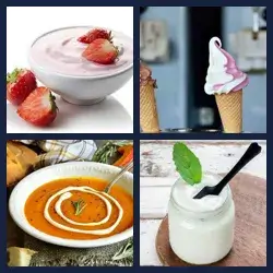 4 Bilder 1 Wort CREMIG