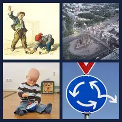 4 Bilder 1 Wort KREISEL