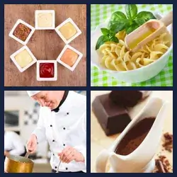 4 Bilder 1 Wort SOßE