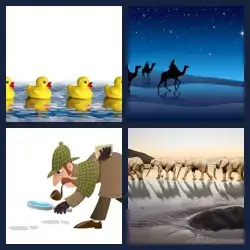 4 Bilder 1 Wort FOLGEN
