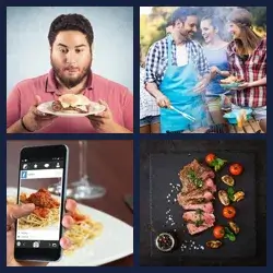 4 Bilder 1 Wort FLEISCH