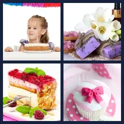 4 Bilder 1 Wort KUCHEN