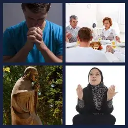 4 Bilder 1 Wort BETEN