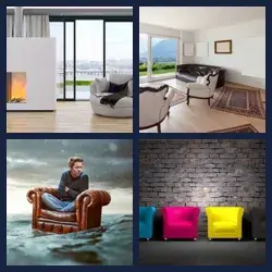 4 Bilder 1 Wort SESSEL