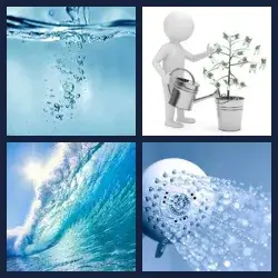 4 Bilder 1 Wort WASSER