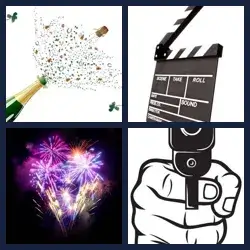 4 Bilder 1 Wort KNALLEN