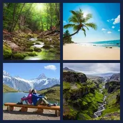 4 Bilder 1 Wort GEWÄSSER