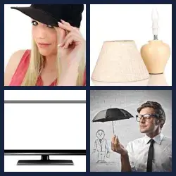 4 Bilder 1 Wort SCHIRM