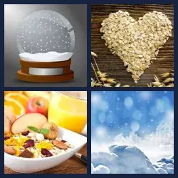 4 Bilder 1 Wort FLOCKEN